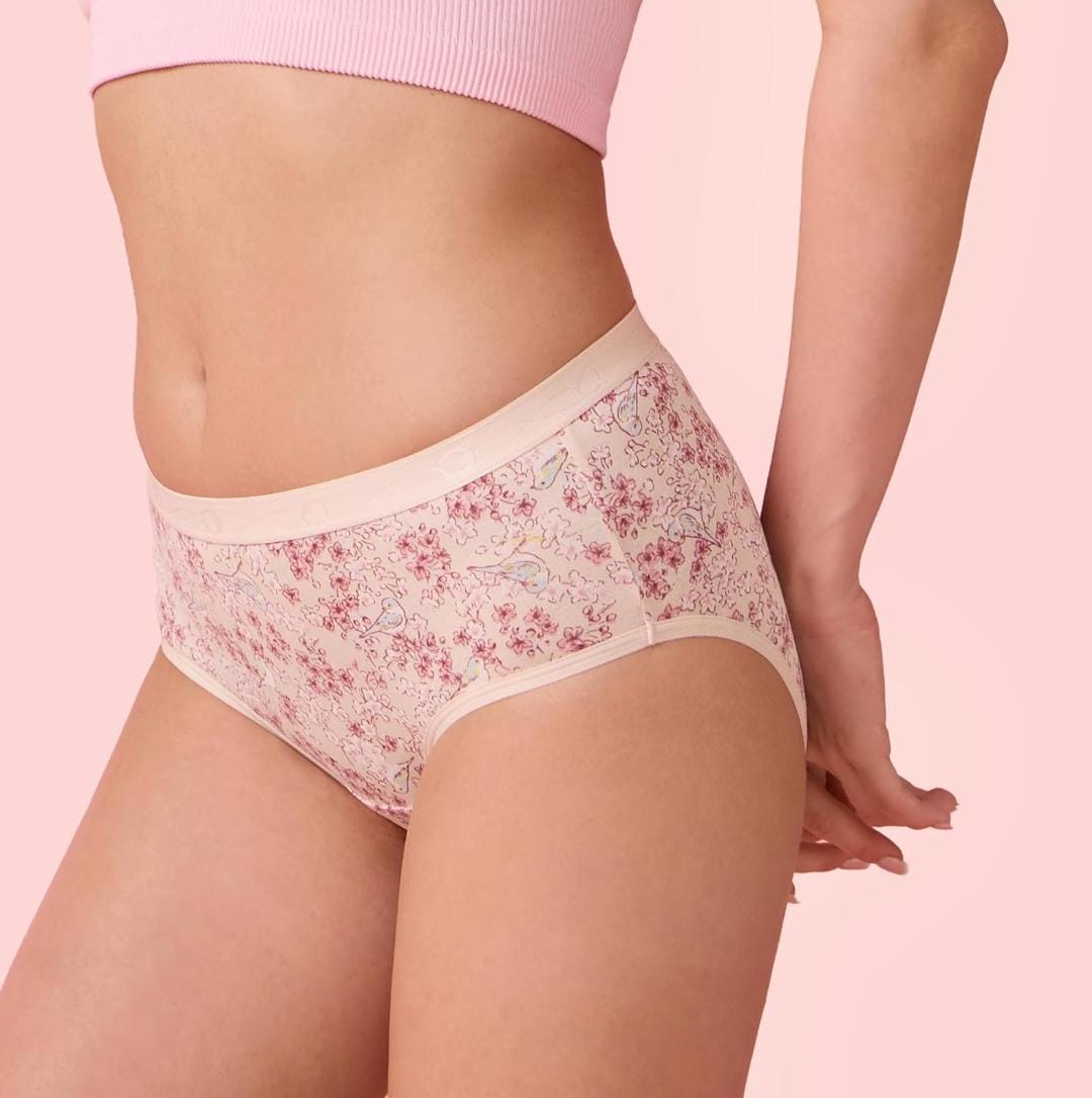 Printed Cotton Hipster Panties, Pack of 3 – Enamor CH07 – pack view 2