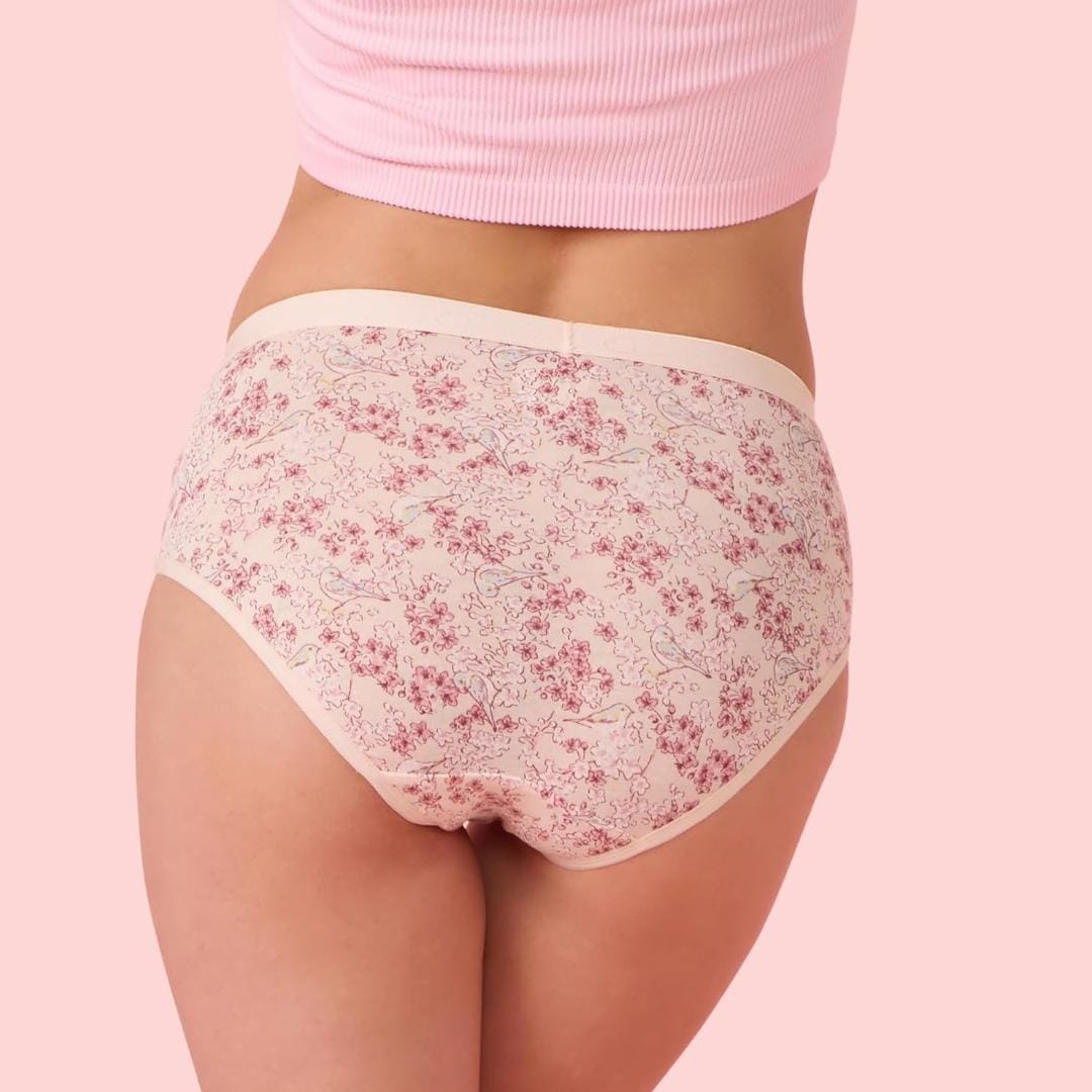 Printed Cotton Hipster Panties, Pack of 3 – Enamor CH07 – pack view 3