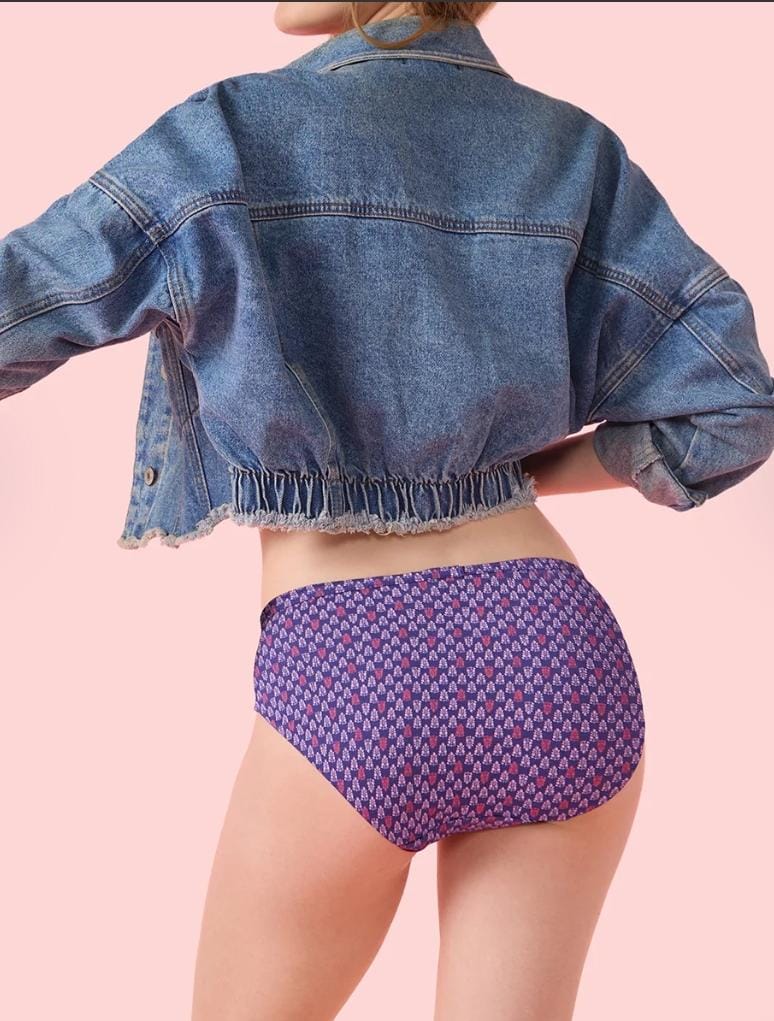 Printed Cotton Hipster Panties, Pack of 3 – Enamor CH09 – pack view 2