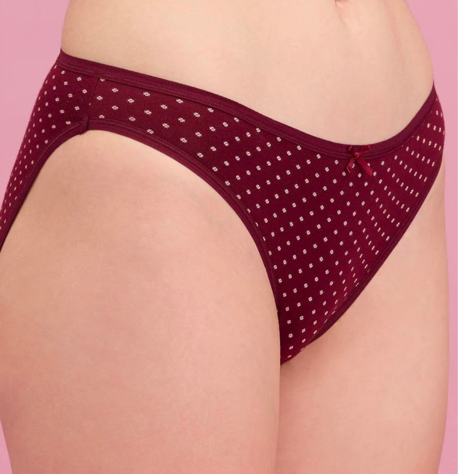 Low-Rise Cotton Bikini Panties, Pack of 3 – Nykd NYP030 – pack view 1