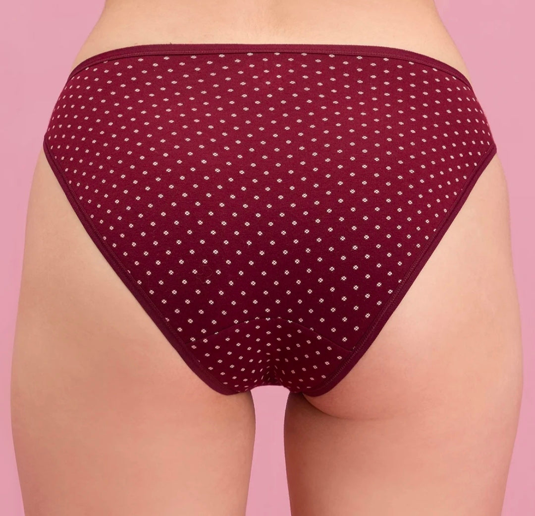 Low-Rise Cotton Bikini Panties, Pack of 3 – Nykd NYP030 – pack view 9