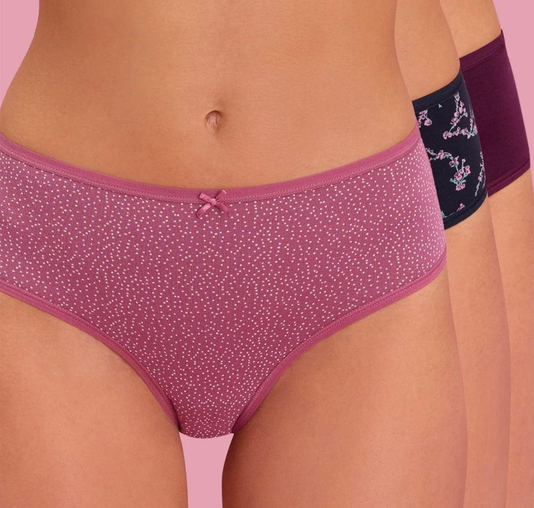 Cotton Hipster Panties, Pack of 3 – Nykd NYP033 – pack view 10